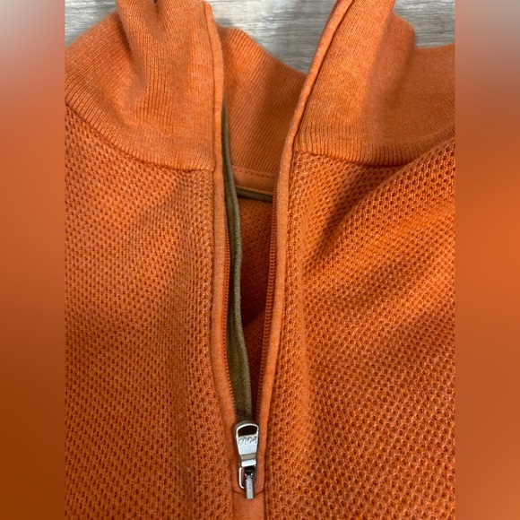 Polo Ralph Lauren Mens 1/4 Zip Sweater Size XL Orange Pony Long Sleeve - Picture 13 of 16